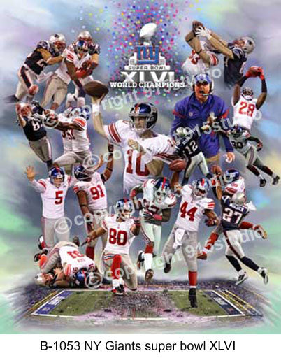 B-1053-NY Giants super bowl XLVI