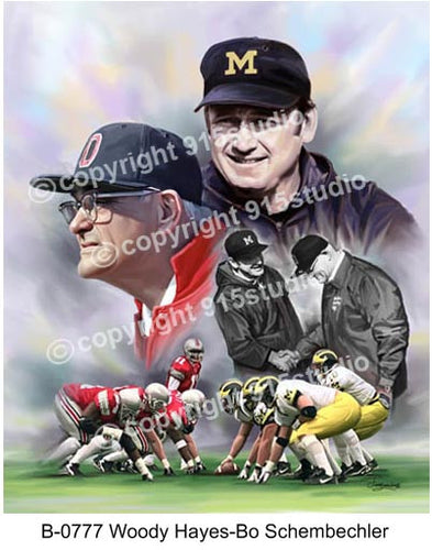 B-0777-Woody Hayes-Bo Schembechler