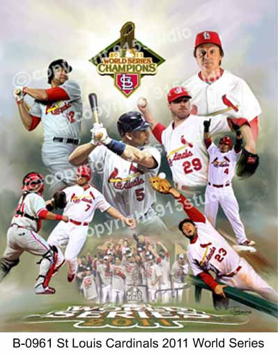 St. Louis Cardinals All-Time Greats (9 Legends, 11 World Series) Premium  Poster Print - Photofile Inc.