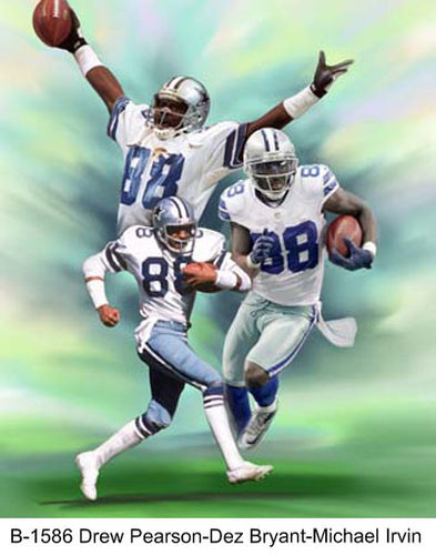 B-1586-Drew Pearson-Dez Bryant- Michael Irvin