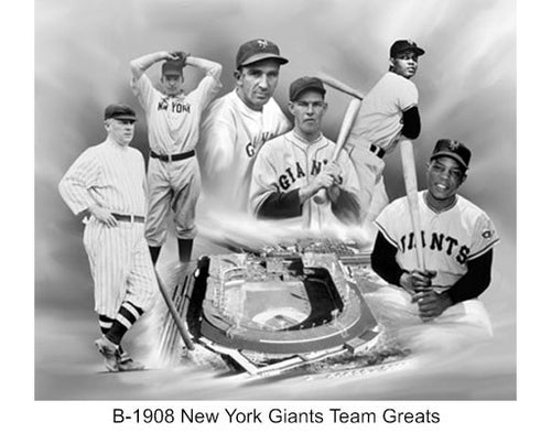 B-1908-New York Giants Team Greats