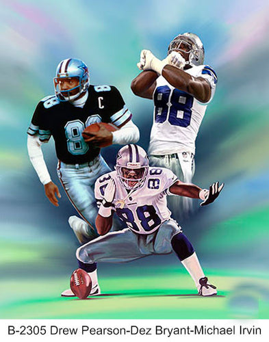 B-2305-Drew Pearson-Dez Bryant-Michael Irvin