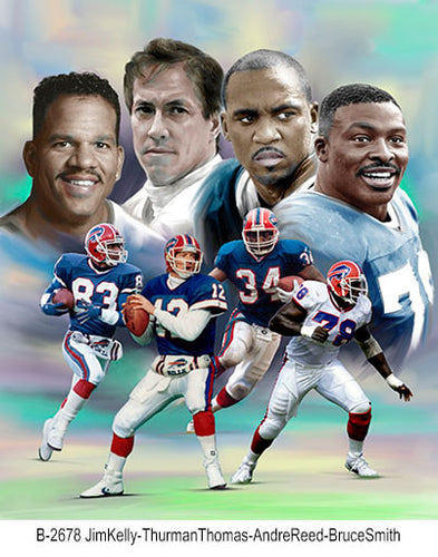 B-2678-JimKelly-ThurmanThomas-AndreReed-BruceSmith