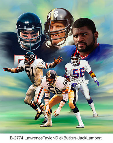 B-2774-Lawrence Taylor-DickBUtkus-JackLambert