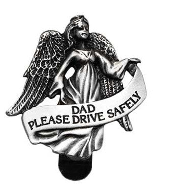 Dad Please Drive Safely Angel Visor Clip