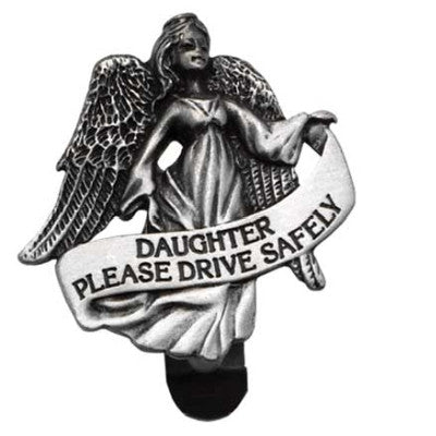 Daughter Please Drive Safely Angle Visor Clip