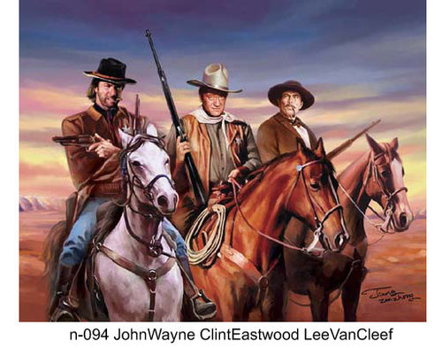 N-094 John Wayne Clint Eastwood Lee Van Cleef