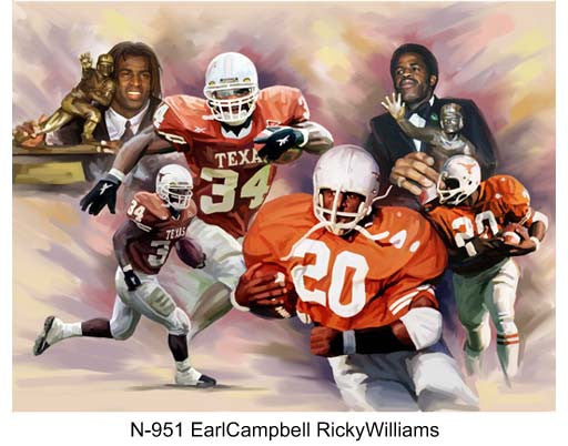 N-951-Earl Campbell Ricky WIlliams